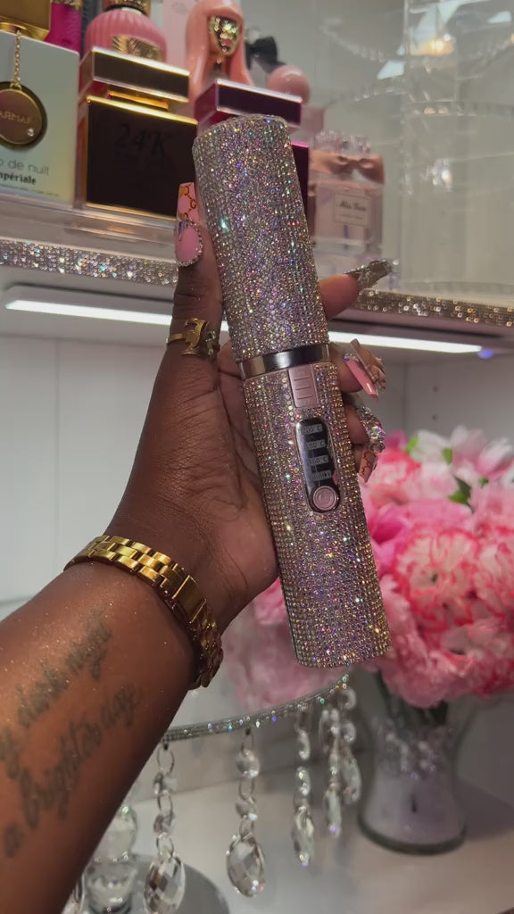 CharmGliss Rhinestone Rechargeable Portable Flat Iron