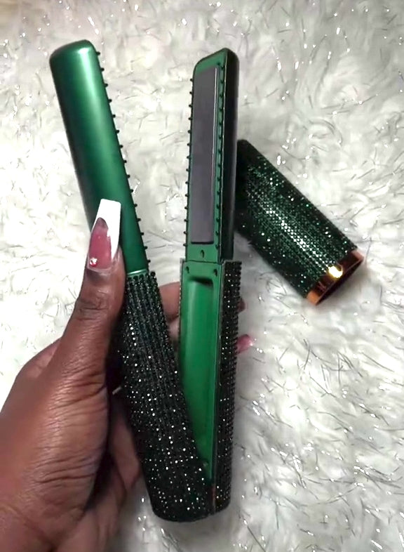 CharmGliss Rhinestone Rechargeable Portable Flat Iron